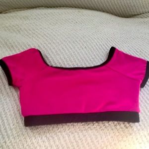 VGUC dance crop dance top fits like girls size 6